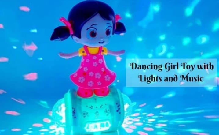 🌟✨ “Fashion Girl Dancing Doll – 360° Rotating Musical LED Toy for Kids” ✨🌟