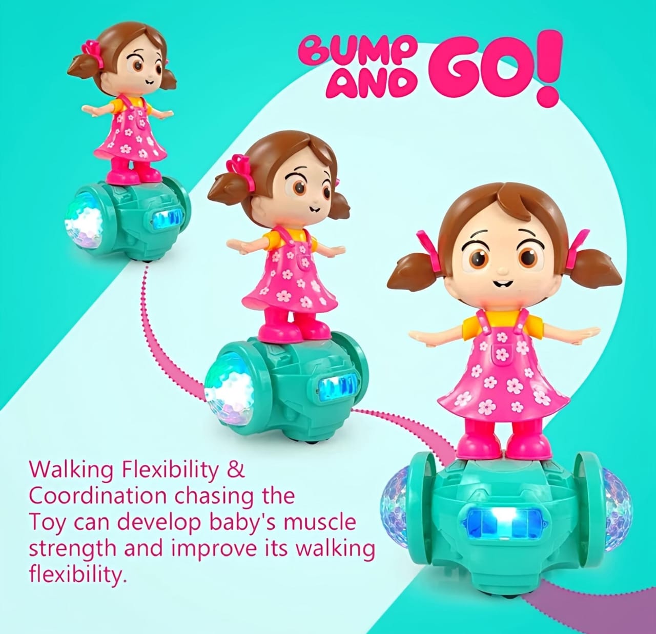 🌟✨ “Fashion Girl Dancing Doll – 360° Rotating Musical LED Toy for Kids” ✨🌟