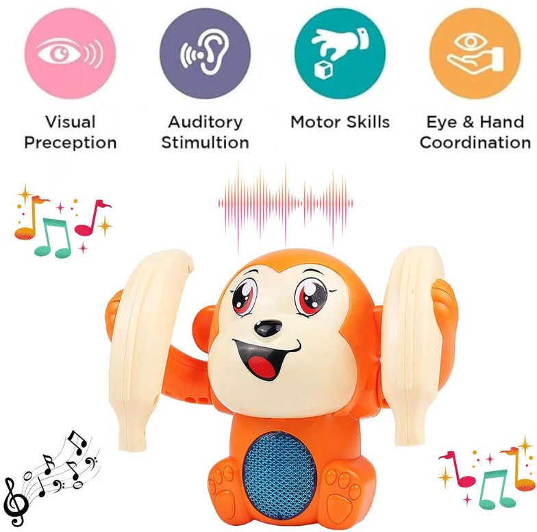 A Dancing Banana Monkey With Musical Sounds