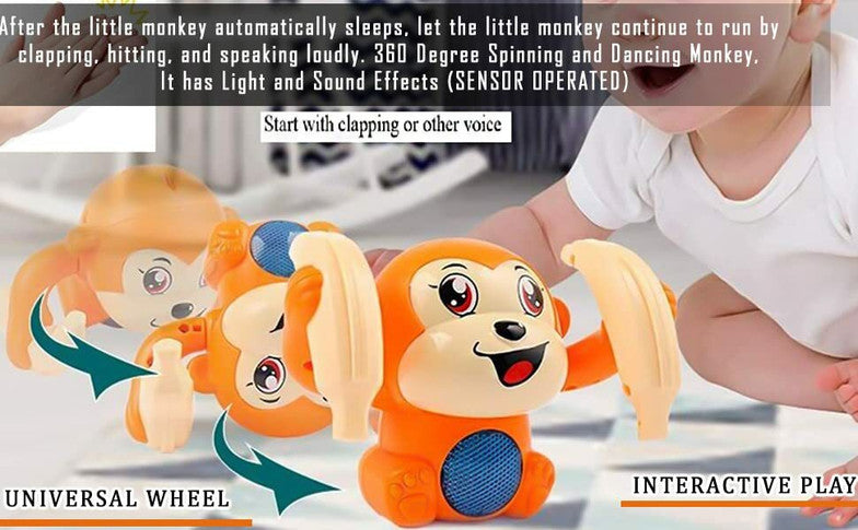 A Dancing Banana Monkey With Musical Sounds
